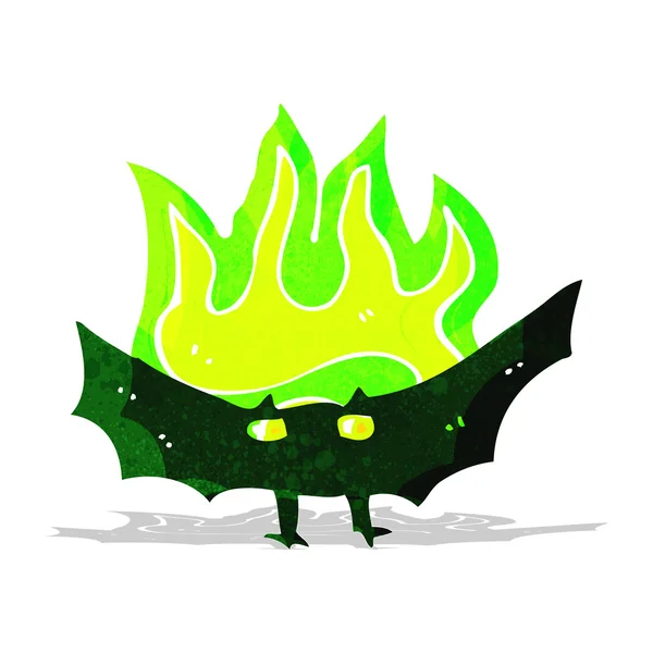 Morcego vampiro assustador dos desenhos animados — Vetor de Stock
