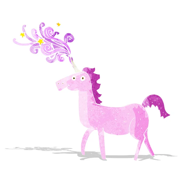 Cartone animato magico unicorno — Vettoriale Stock
