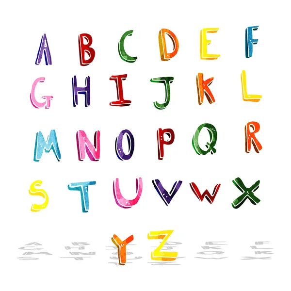 Alphabet de bande dessinée — Image vectorielle