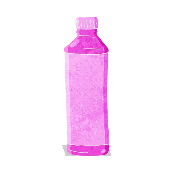 Dibujos animados botella de color rosa — Vector de stock