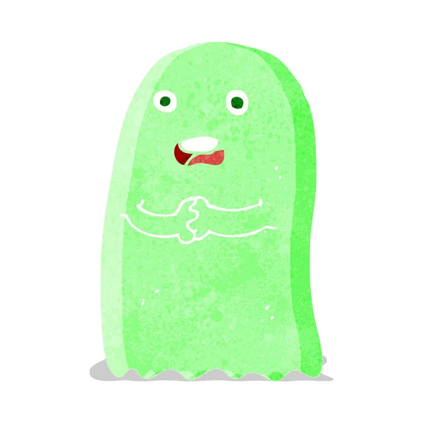 Смешной мультяшный призрак — стоковый вектор