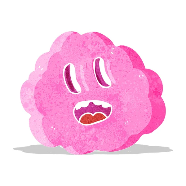 Nube espeluznante de dibujos animados — Vector de stock