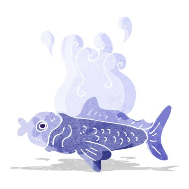 karikatür komik balık