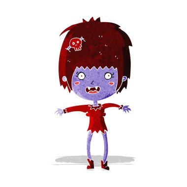 karikatür vampir kız