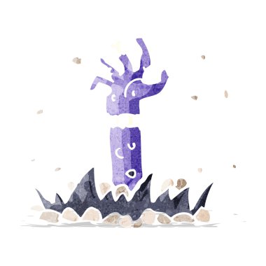 çizgi film zombi kol