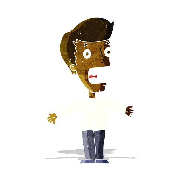 Cartoon schreeuwen man — Stockvector