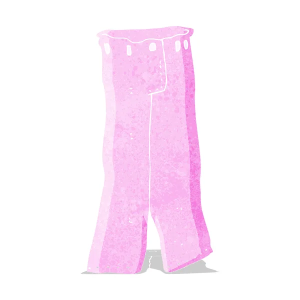 Paire de pantalons rose dessin animé — Image vectorielle