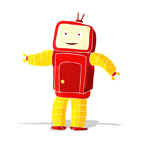 Dibujos animados divertido robot — Archivo Imágenes Vectoriales