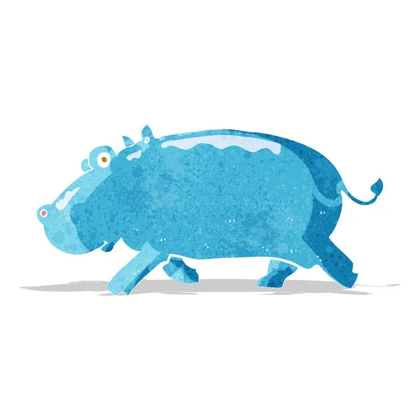 Cartoon hippopotamus — Stockový vektor