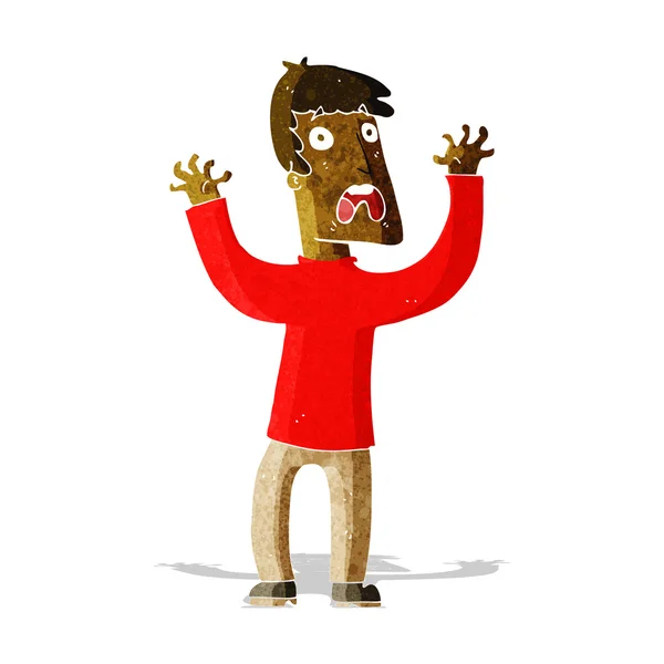 Cartoon bange man — Stockvector