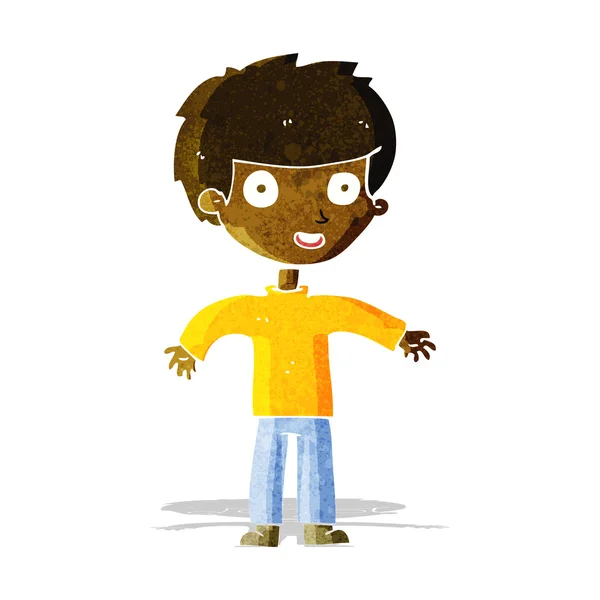 Cartoon gelukkig man — Stockvector