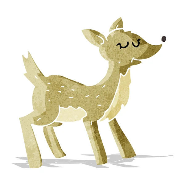 Roztomilý kreslený jelen — Stockový vektor