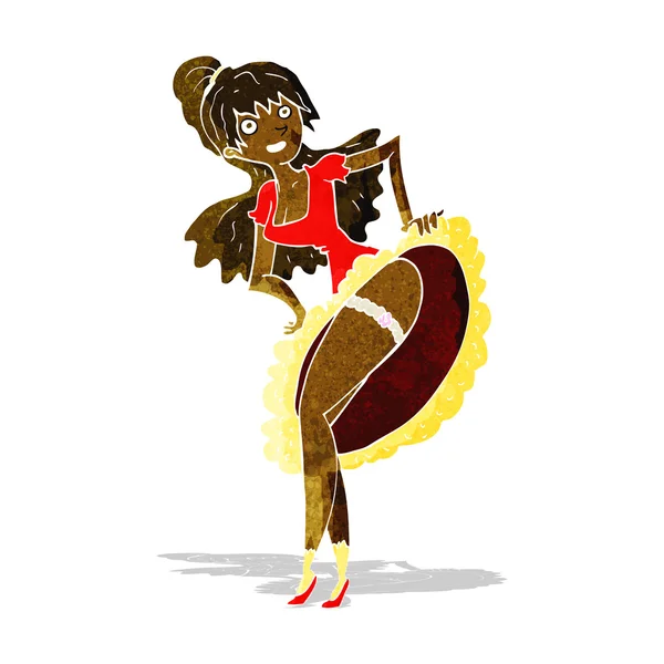 Karikatür flamenko dansçısı — Stok Vektör