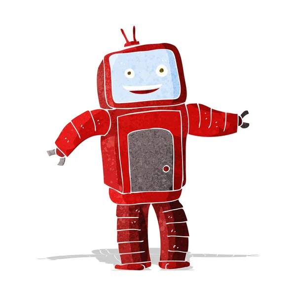 Cartoon grappige robot — Stockvector