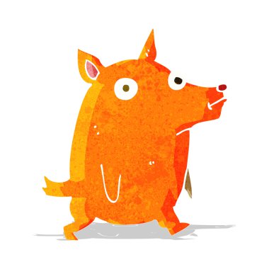 Çizgi film komik küçük köpek