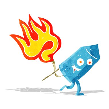 çizgi film komik havai fişek karakteri