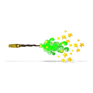 çizgi film sihirli değnek döküm büyü