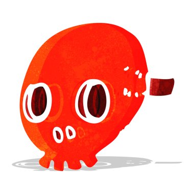 karikatür kafatası maskesi