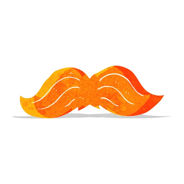 Bigote jengibre de dibujos animados — Vector de stock