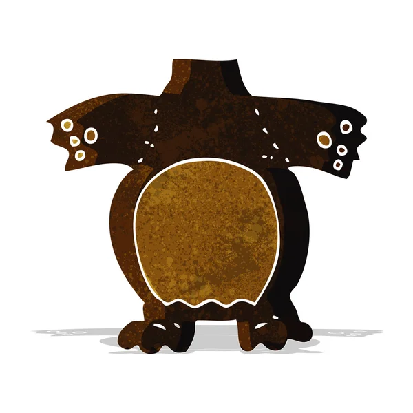 Kreskówka czarny niedźwiedź ciała (wymieszać i dopasować kreskówki lub dodać własne zdjęcie — Wektor stockowy