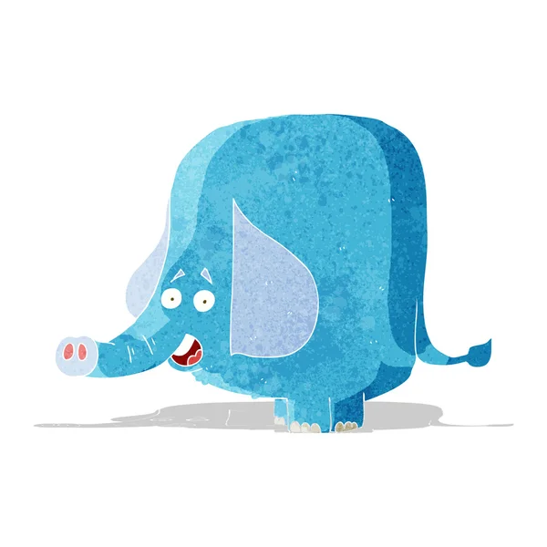 Cartoon funny elephant — Stock Vector