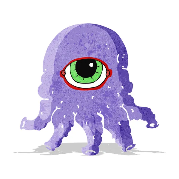 Dibujos animados cabeza alienígena — Vector de stock