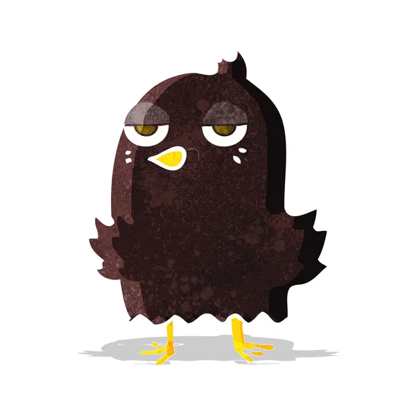 Cartoon bored bird — Stock Vector