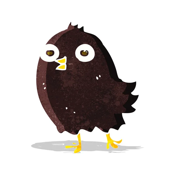 Rolig tecknad fågel — Stock vektor