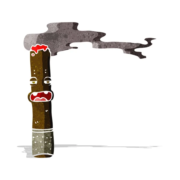 Seriefiguren cigarr — Stock vektor