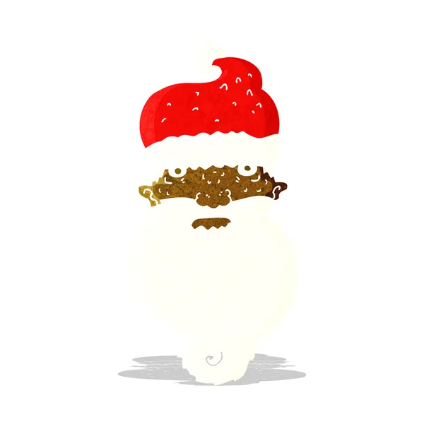 Dibujos animados cara santa sombría — Vector de stock