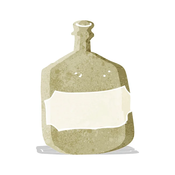 Vieille bouteille de whisky dessin animé — Image vectorielle