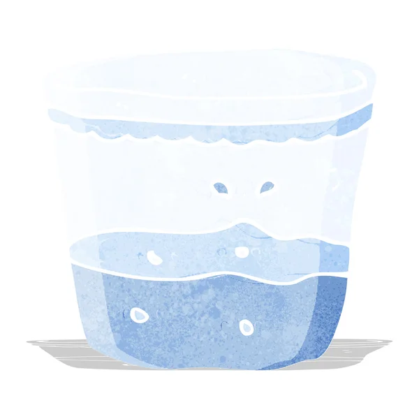 Cartoon glass of water — Stock Vector