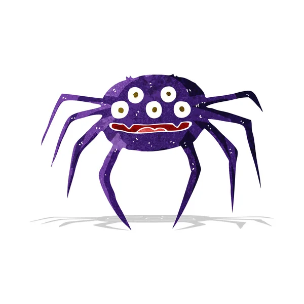 Cartoon halloween spider — Stock Vector