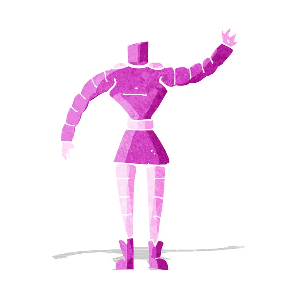 Kreskówka robota kobiece ciało (wymieszać i dopasować bajki lub dodać własne ph — Wektor stockowy
