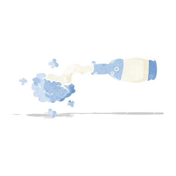 Desenho animado derramado garrafa — Vetor de Stock