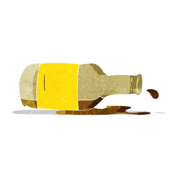 Dibujos animados derramado cerveza — Vector de stock