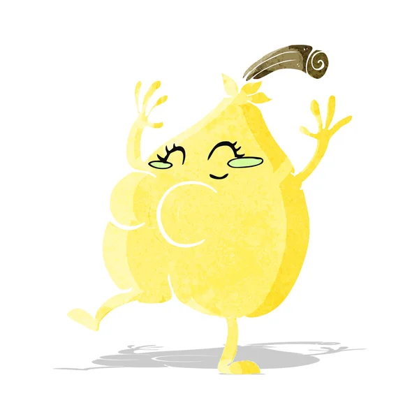 A nice pear cartoon — Stock Vector