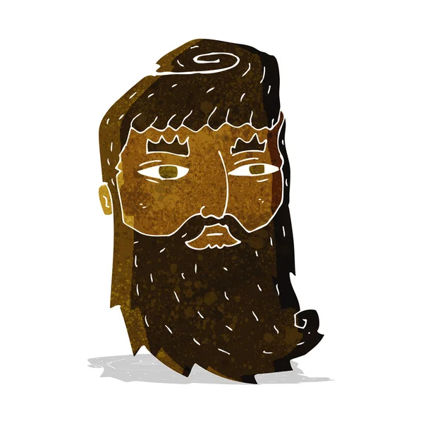 Cartone animato uomo barbuto — Vettoriale Stock