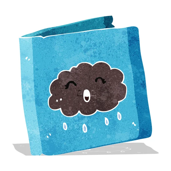 Cartoon kaart met wolk patroon — Stockvector