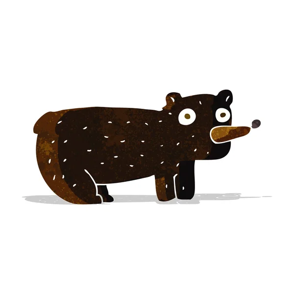 Смешной чёрный медведь — стоковый вектор