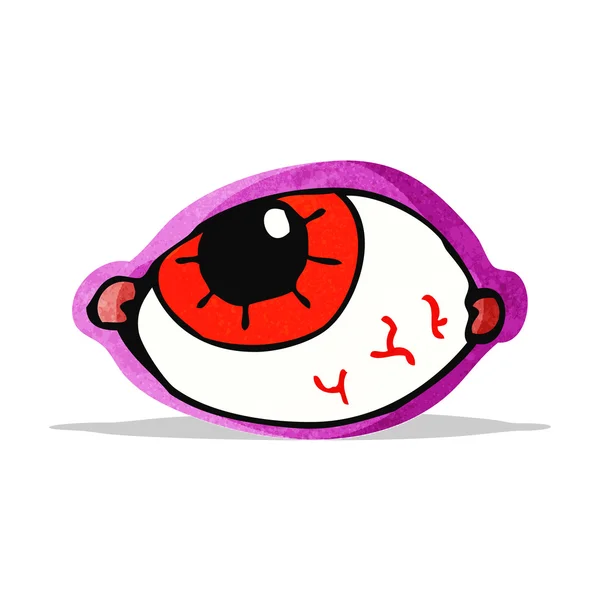 Cartoon spooky eye — Stock Vector