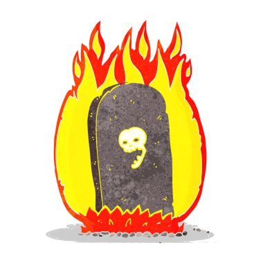 Çizgi Film ürkütücü mezar