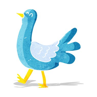 karikatür kuş yürüme