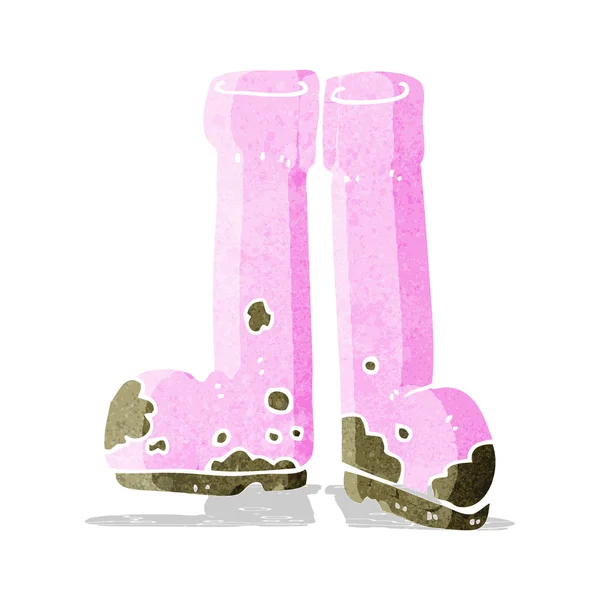 卡通泥泞的靴子 — 图库矢量图片
