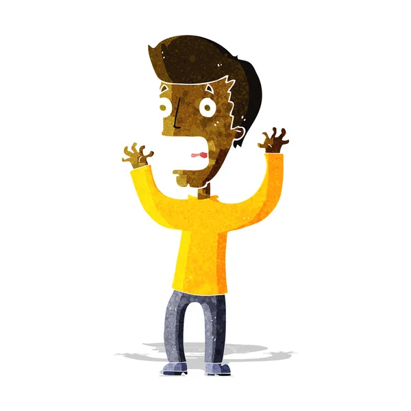 Cartoon bange man — Stockvector