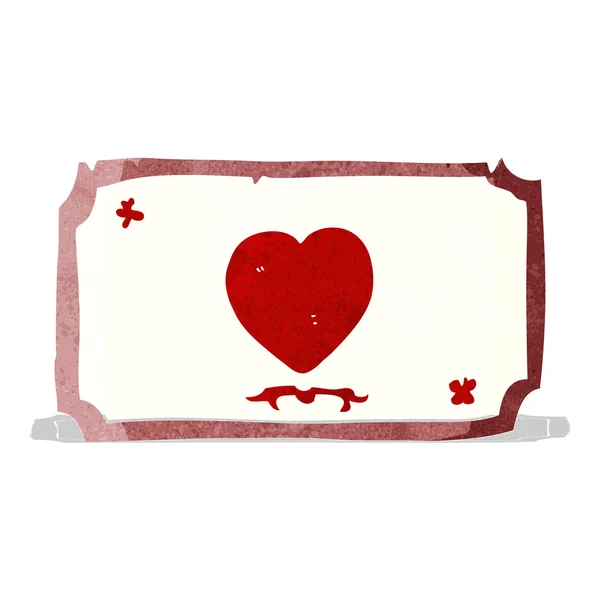 Cartoon liefde hart frame — Stockvector