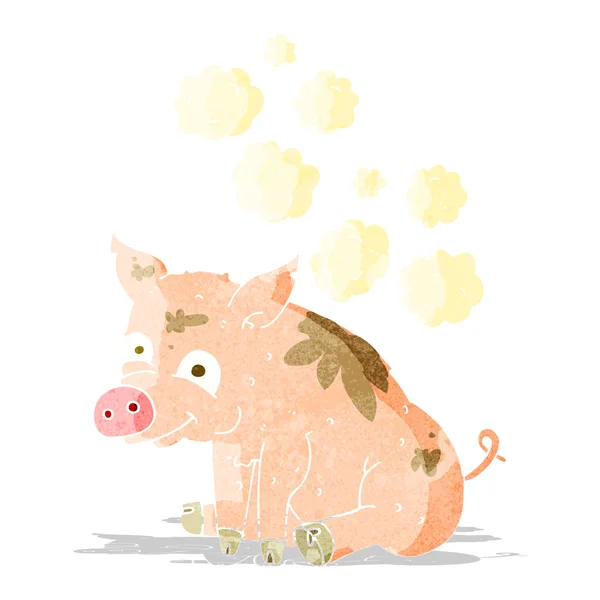 Stinkendes Schwein — Stockvektor