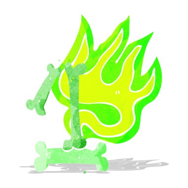 çizgi film cadılar bayramı kemik numarası