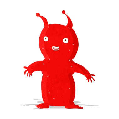 çizgi film mutlu küçük uzaylı