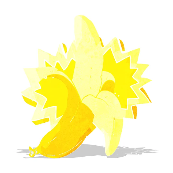 Cartoon banana symbol — Stock Vector
